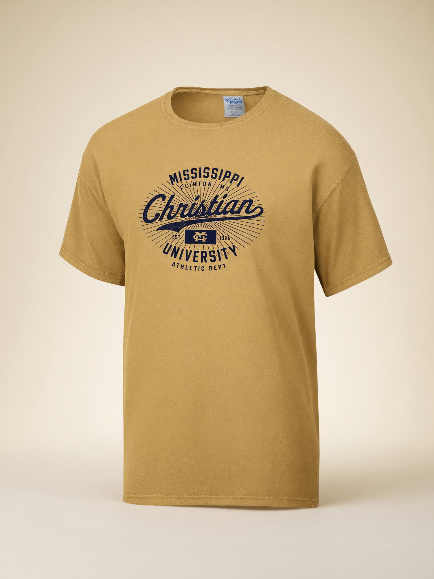 Product image 3 of 3 for MC SS TEE CW SCRIPT RAYS GOLD