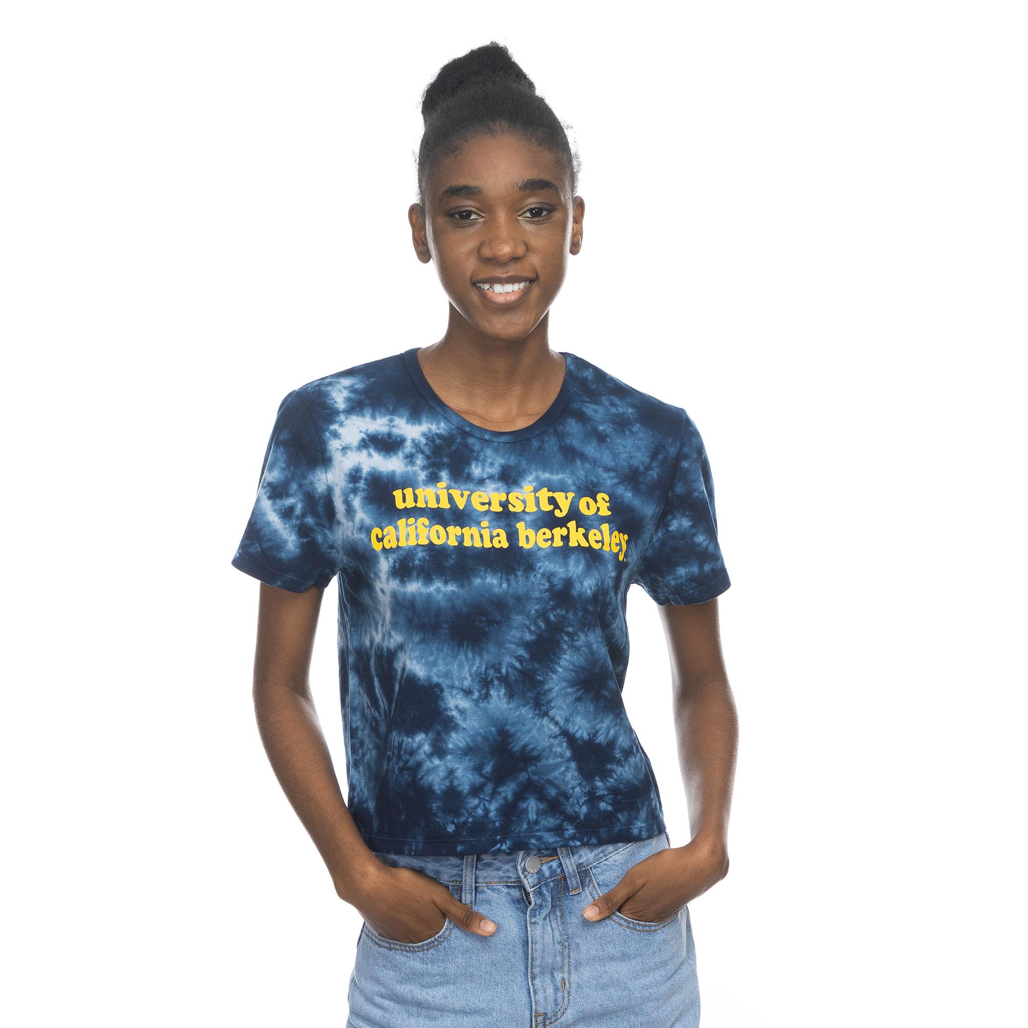 Product image 1 of 1 for Women's Cloud Dye Crop Tee University of California Logo