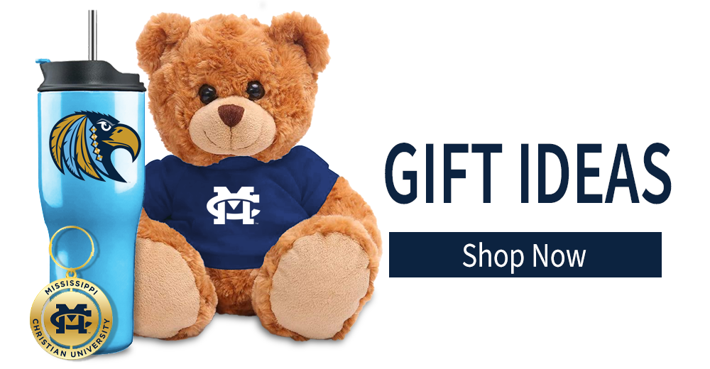 Unique MC Choctaws gifts, alumni keepsakes, and university-branded merchandise with shop now button.