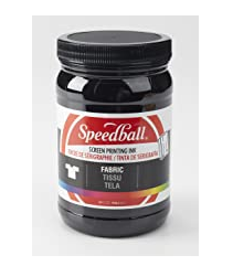 image of: Speedball Fabric Screen Printing Ink, 32-Ounce, Black