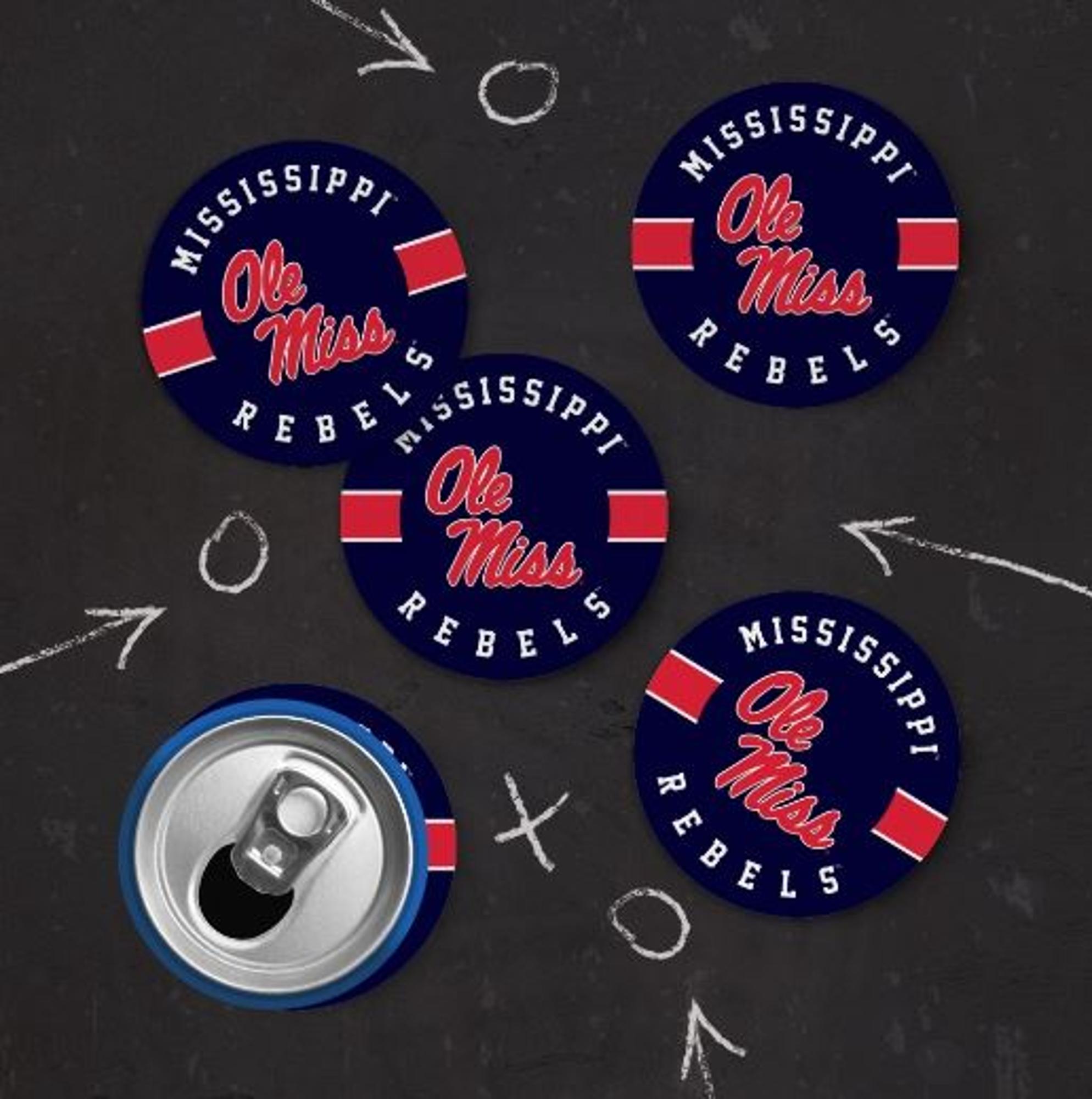 image of: Mississippi Rebels Paper Coasters Set/12
