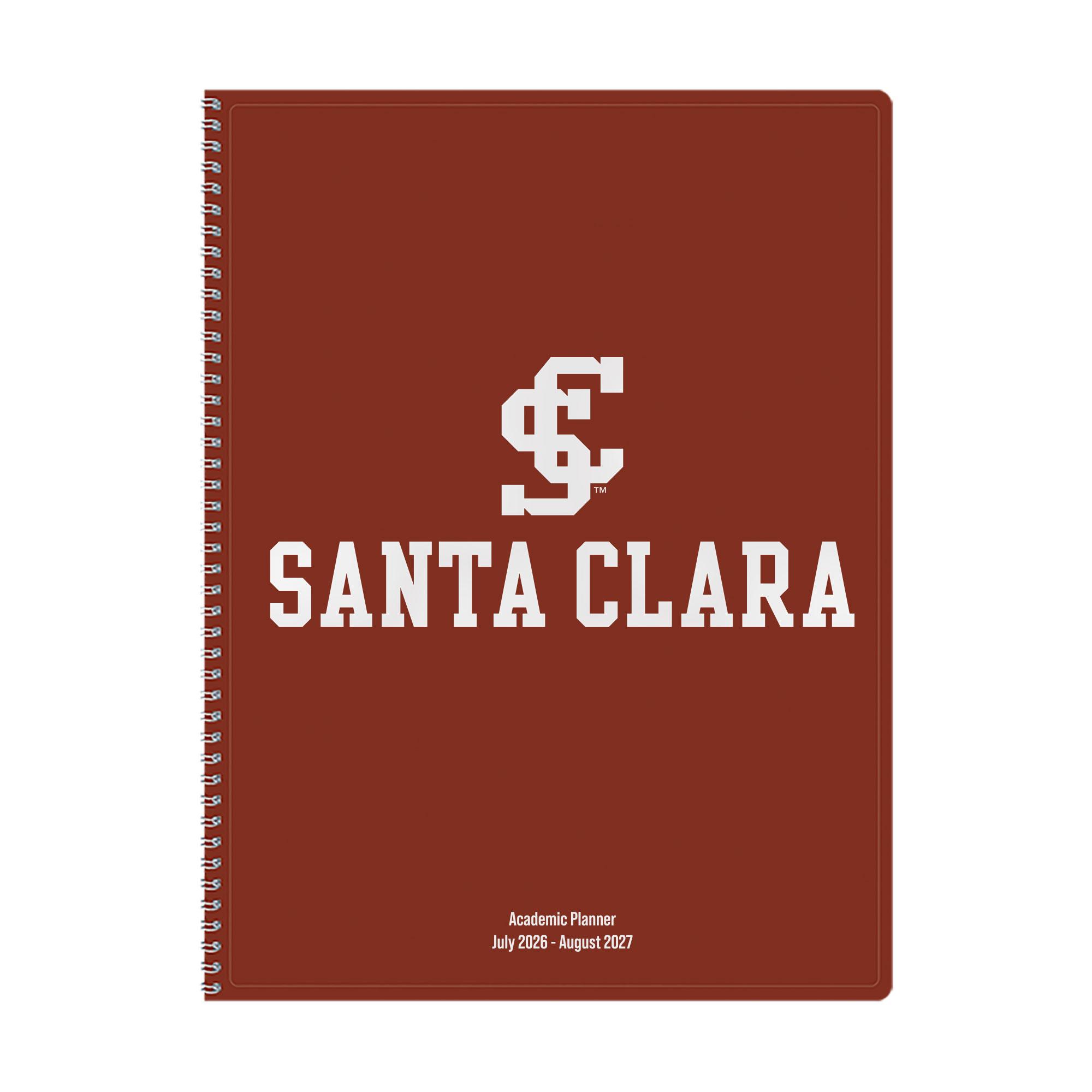 Product image 1 of 1 for Santa Clara Broncos 2026-2027 Academic Monthly Planner, Red