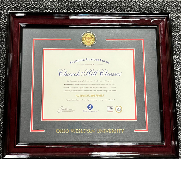 Owu Diploma Frame Showcase; $258.99