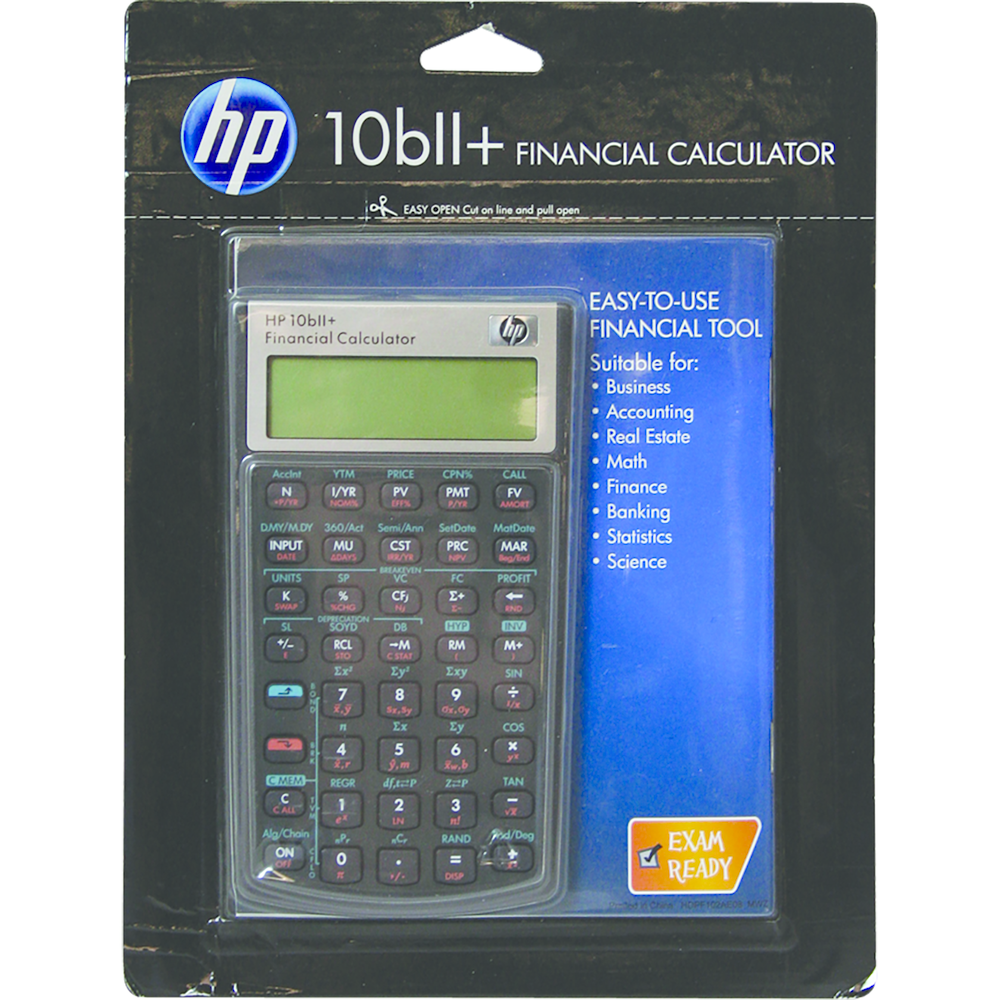 Product image 1 of 1 for HP 10BII+ Business Calculator - Black