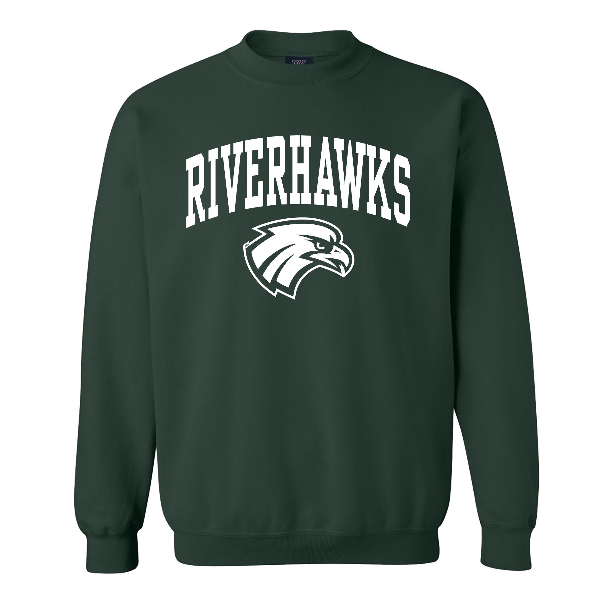image of: Northeastern State University RiverHawks Logo Crew Sweatshirt