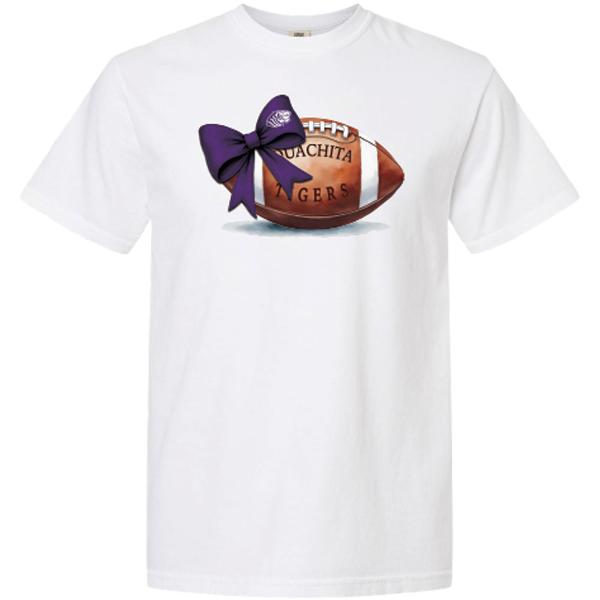 Ouachita Tigers Bow Football Comfort Colors Short Sleeve Tee; $33.99