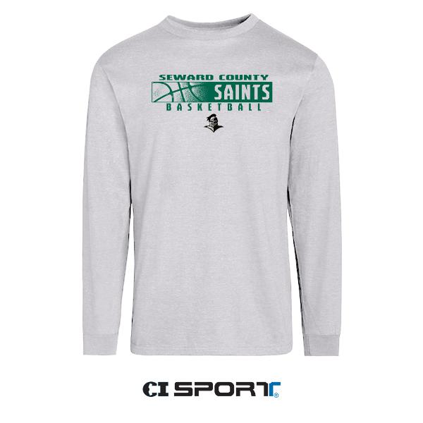CI SPORT SEWARD SAINTS PIRO BASKETBALL LONG SLEEVE TEE; $30.99