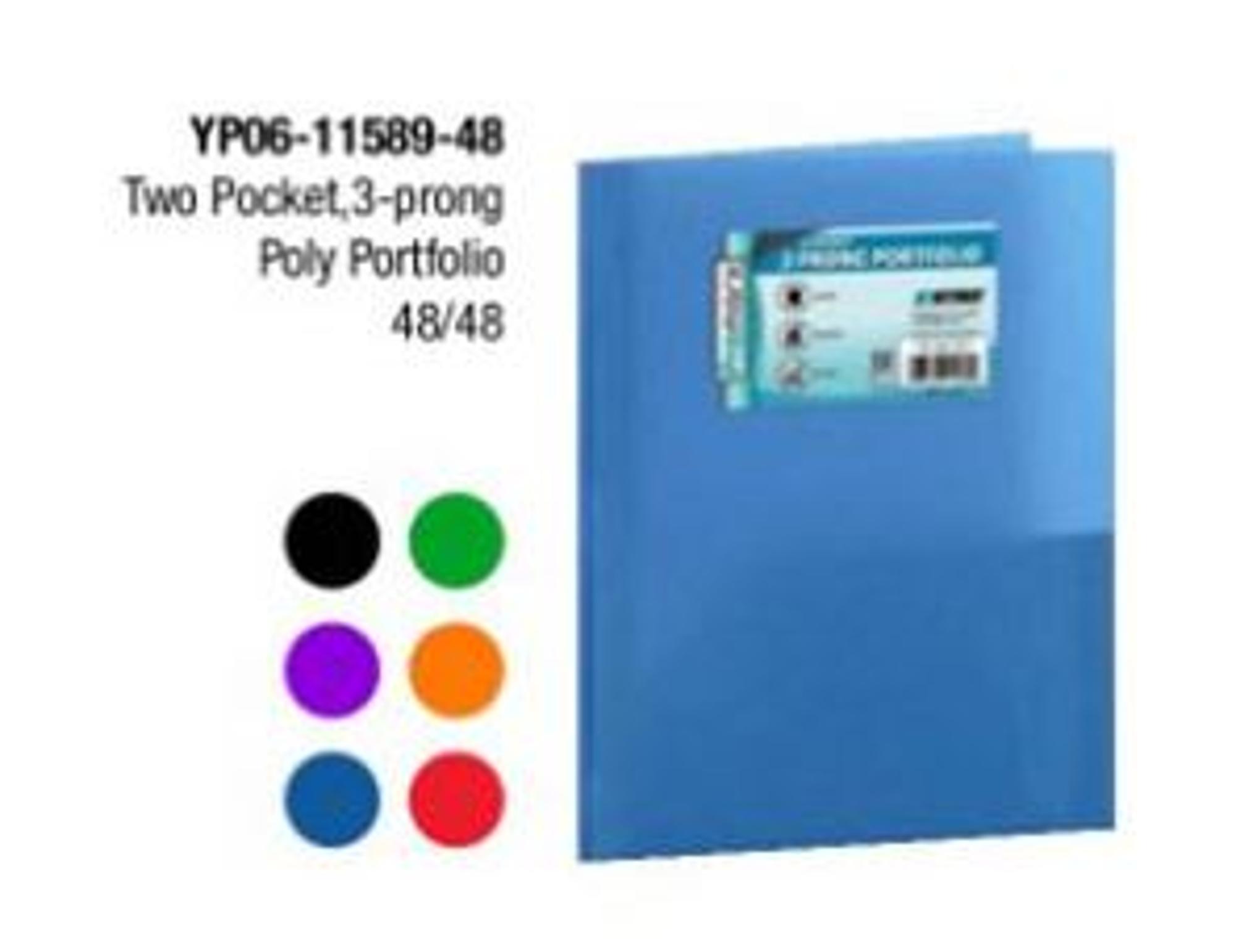 image of: ProMarx Poly Portfolio with Prongs 2pkt