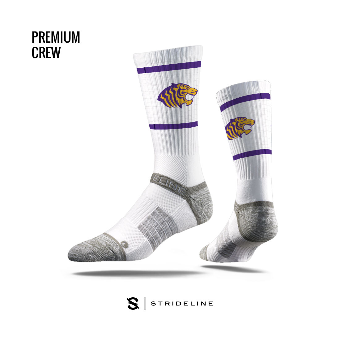 image of: OUACHITA LOGO PREMIUM CREW SOCKS