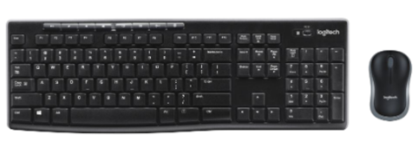 Logitech MK270 Wireless Keyboard & Mouse Combo, Black; $44.98