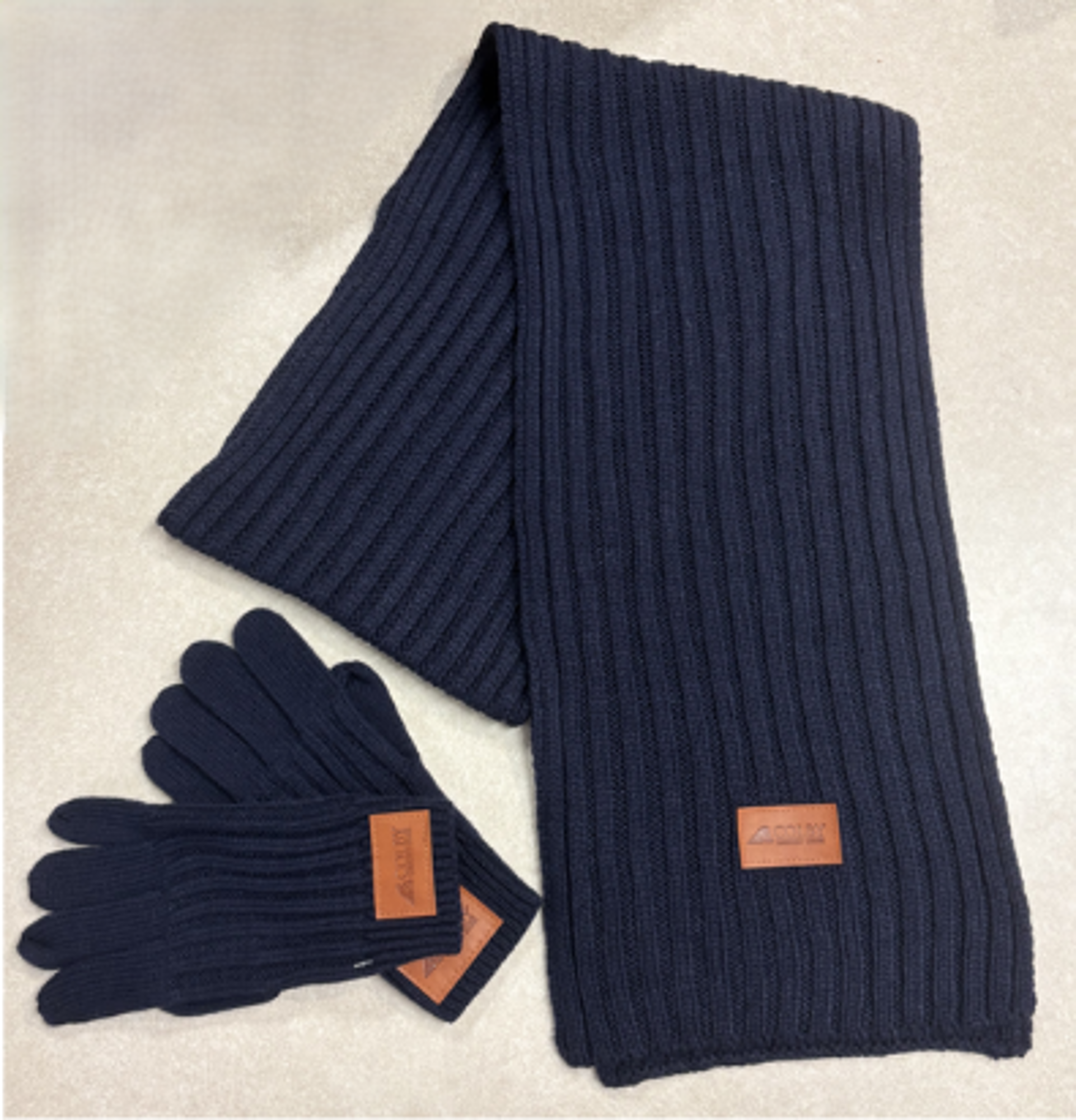 image of: Knit Scarf with CCC Patch