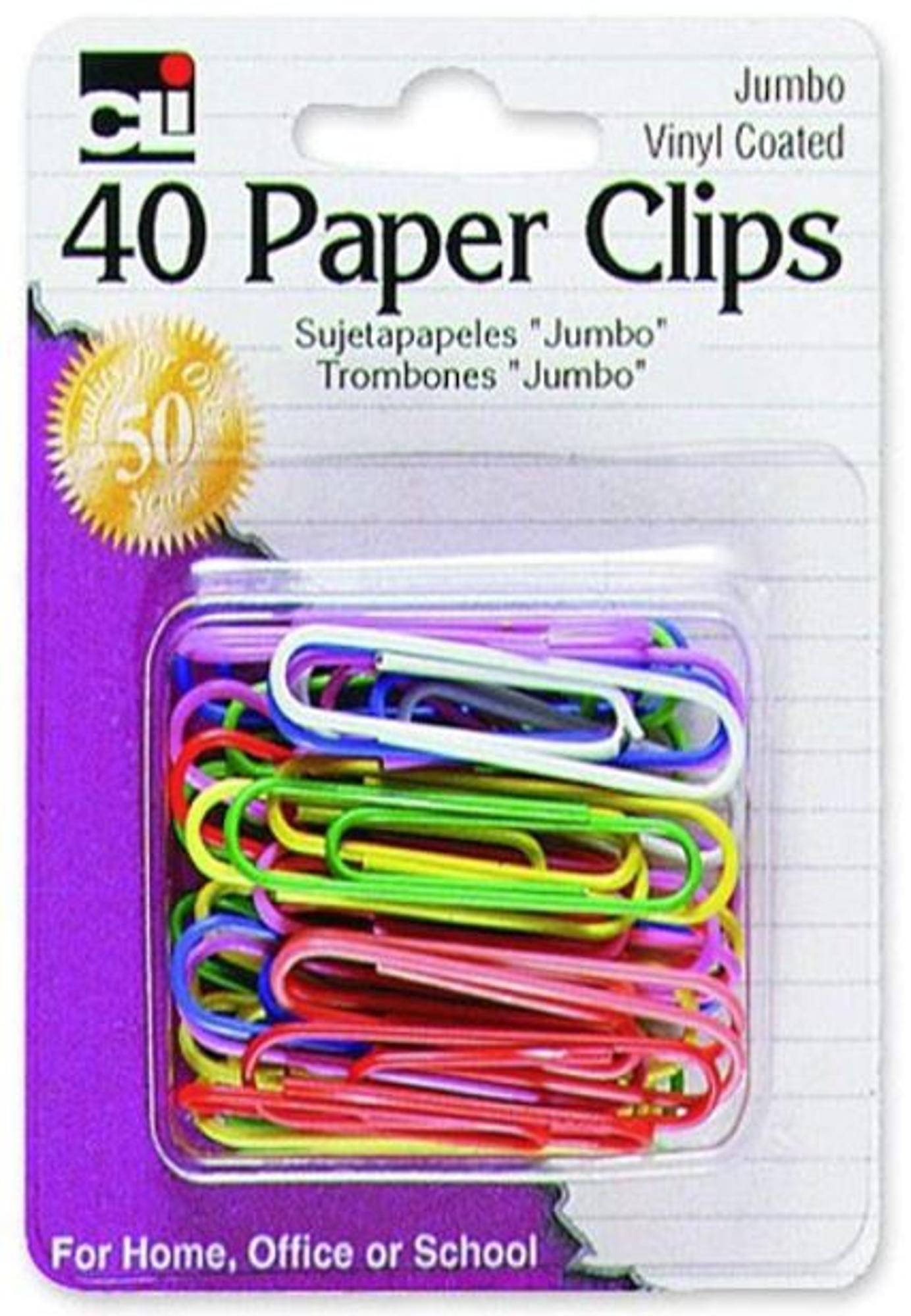 image of: Charles Leonard Vinyl Coated Paper Clips