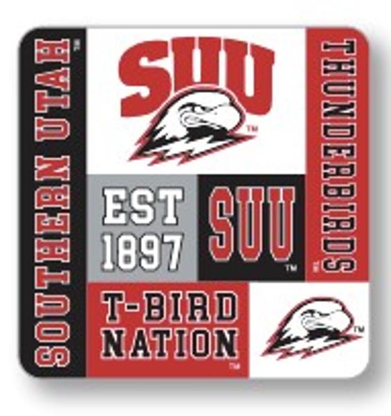 SUU SQUARE MAGNET MULTI LOGOS; $13.99