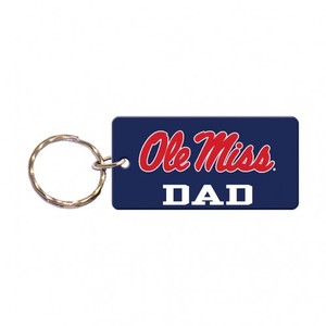 image of: Ole Miss Dad Rectangle Keychain
