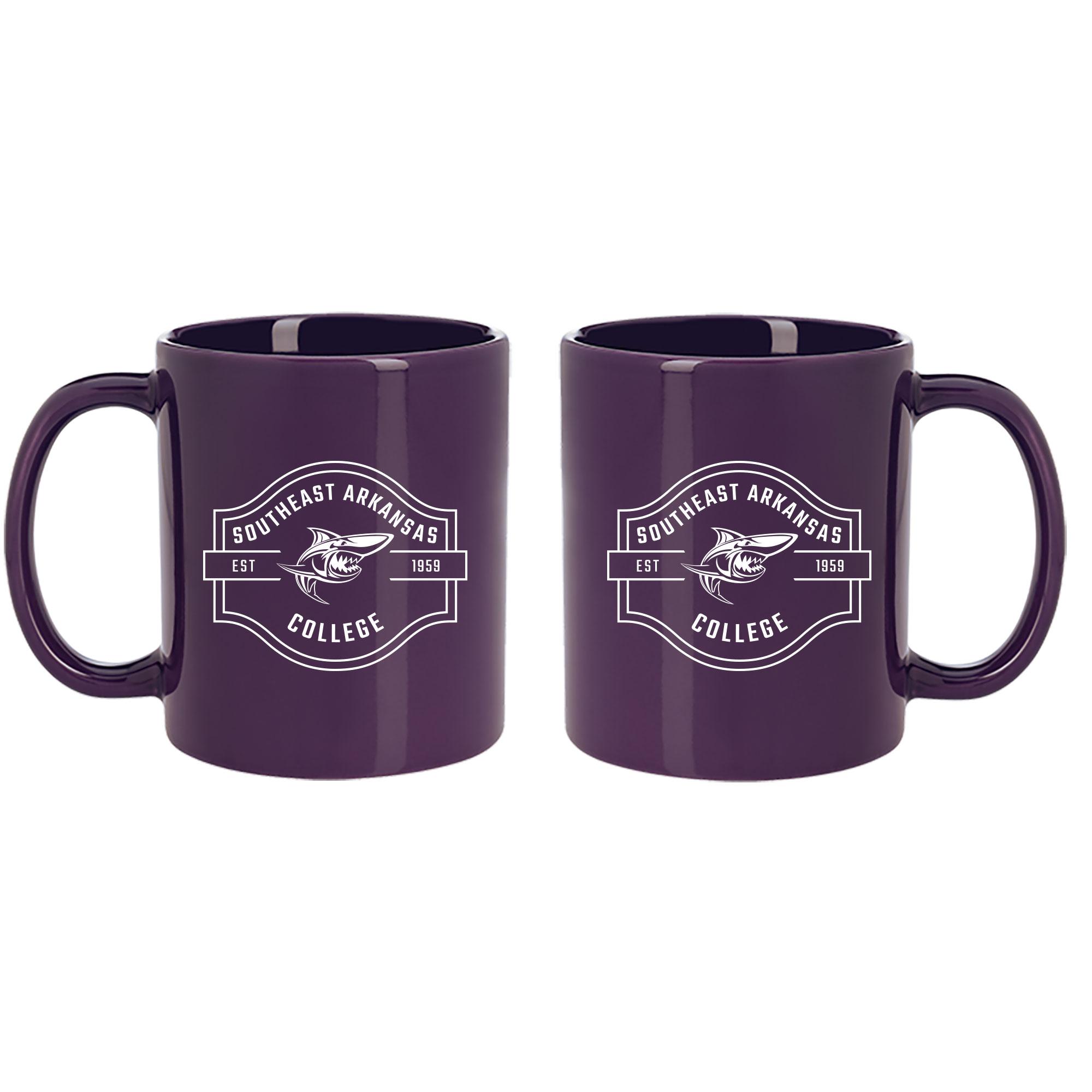 Product image 1 of 1 for Southeast Arkansas College 11oz Ceramic Mug, Purple