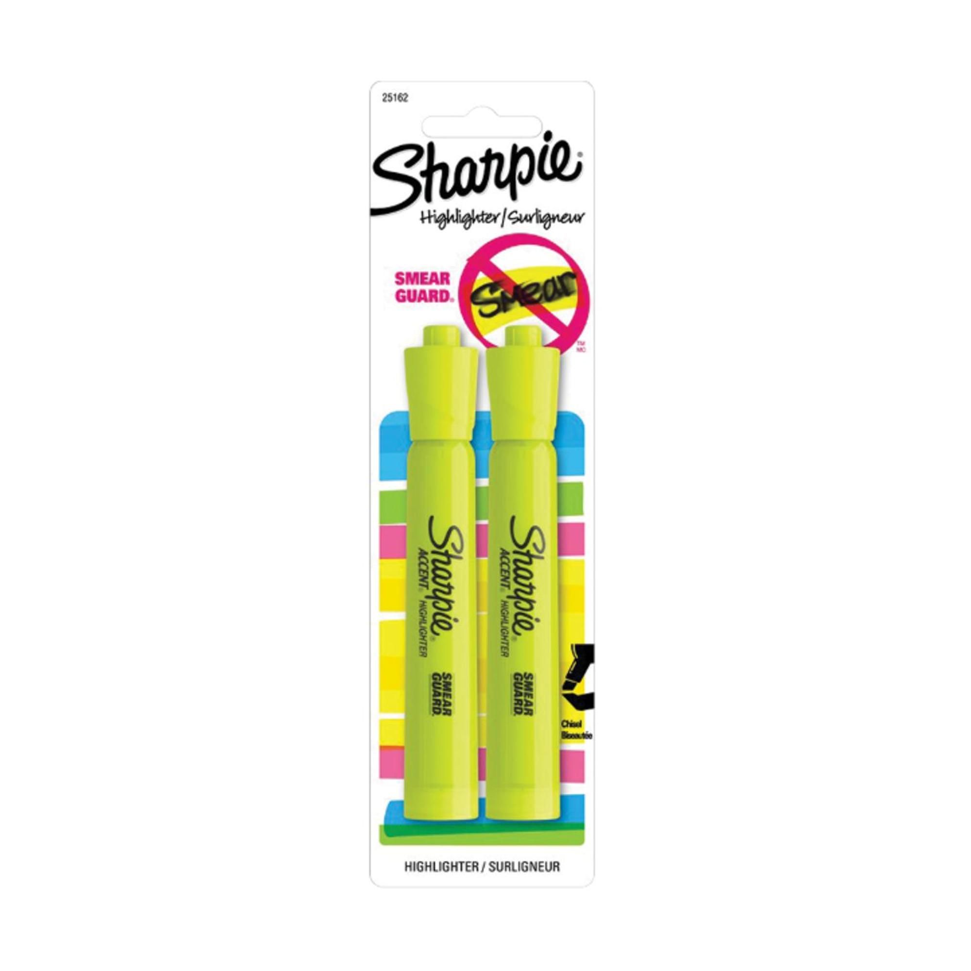 Product image 1 of 1 for Sharpie Highlighters, Tank Chisel, 2 Pack, Yellow