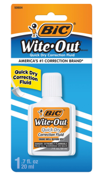 Wite-Out Correction Fluid; $3.98
