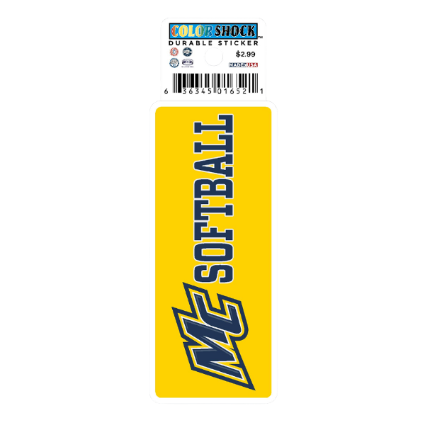 MC Softball Textured Stickers; $2.99