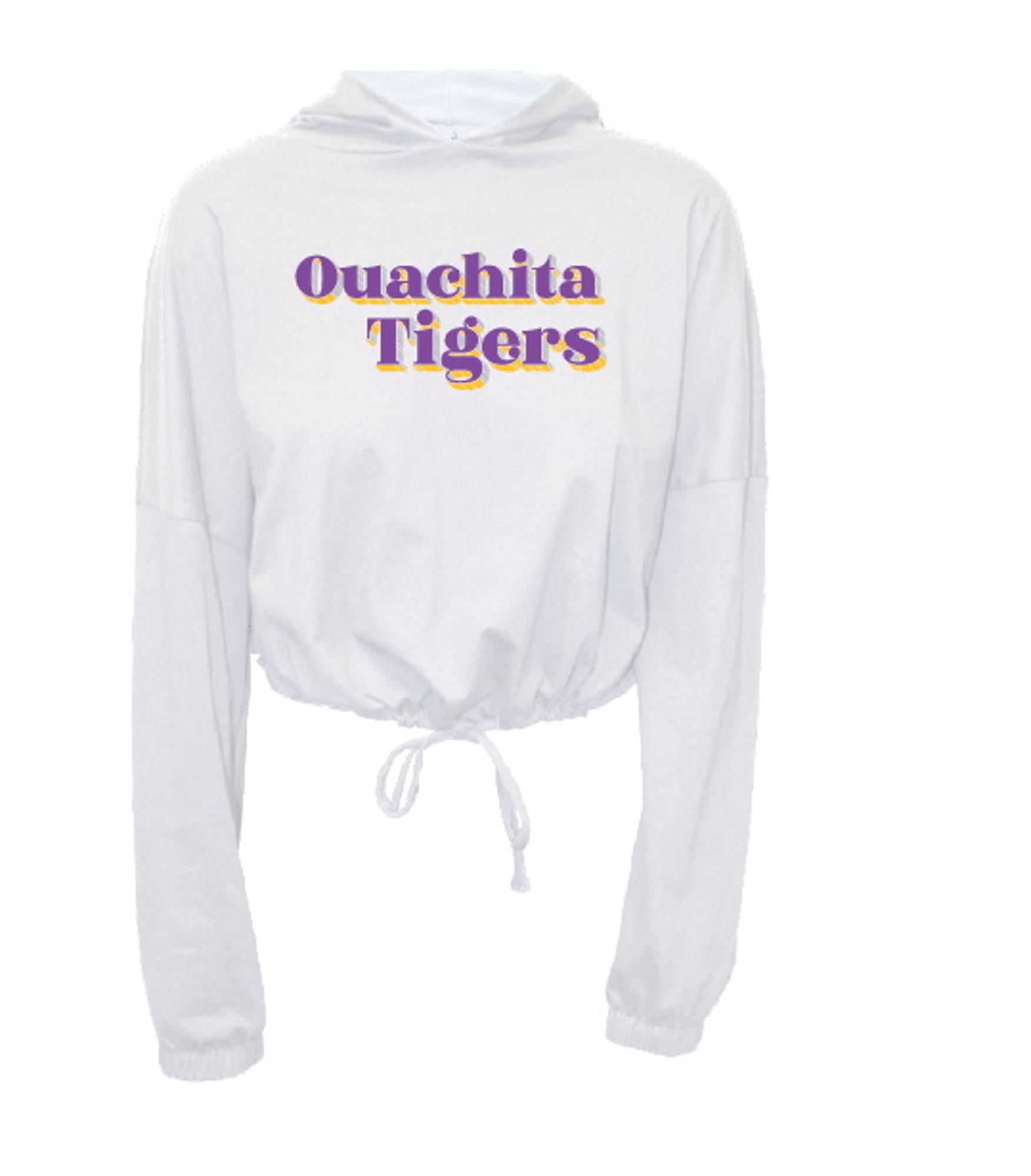 image of: Cinched Bottom Cropped Long Sleeve