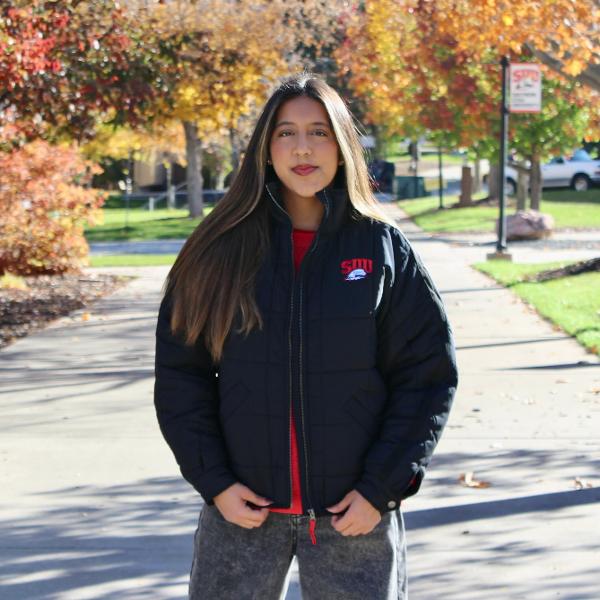 Colosseum Women's Black Jacket Puffer SUU/THOR; $84.00