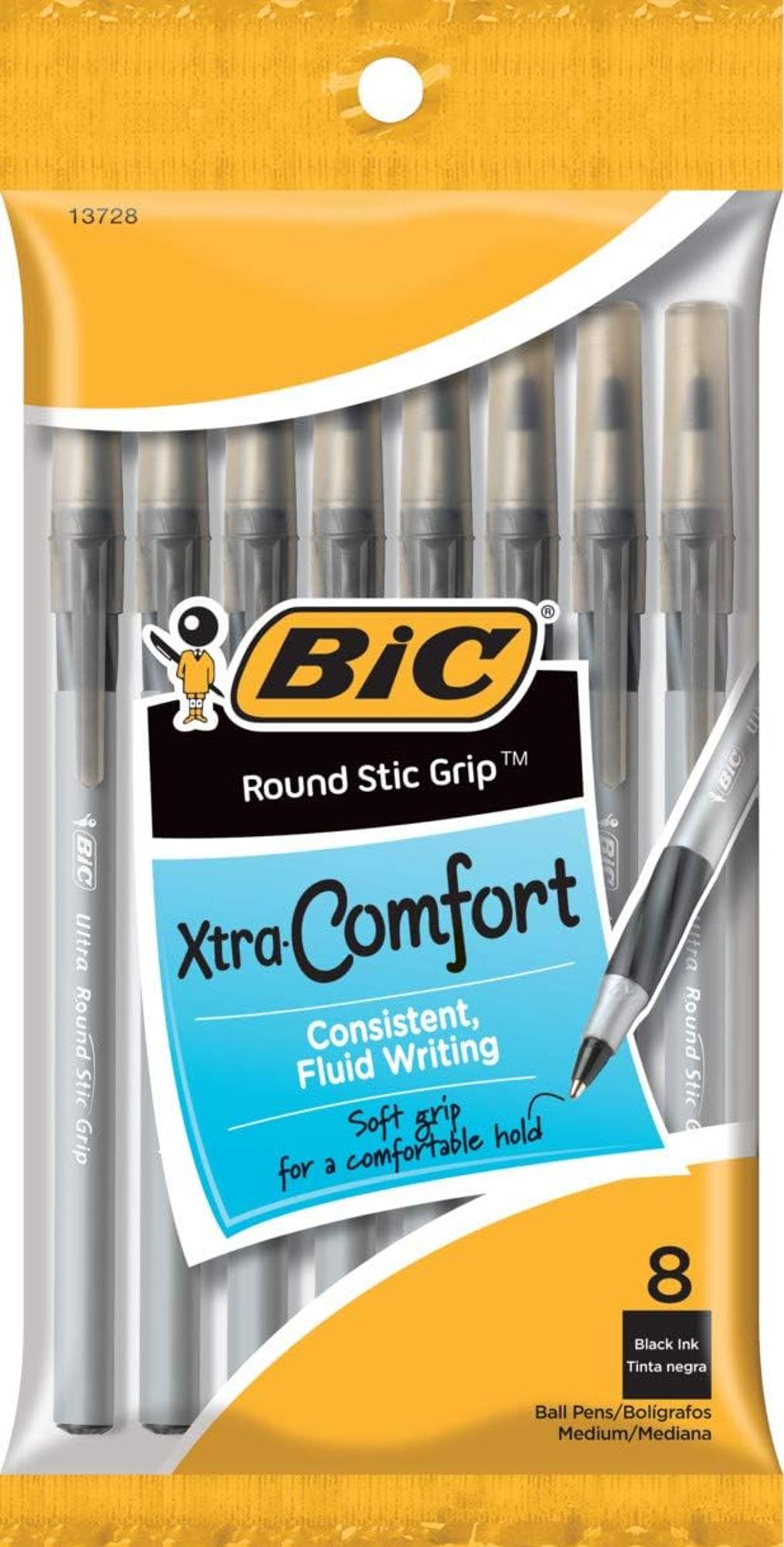 image of: BIC ROUND STIC EXTRA COMFORT PENS