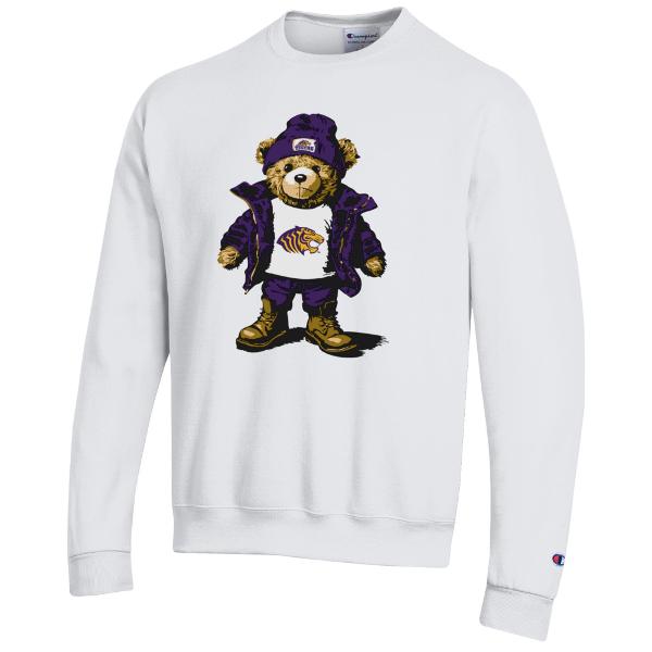 Ouachita Tigers Teddy Bear Powerblend Fleece Crew; $39.99