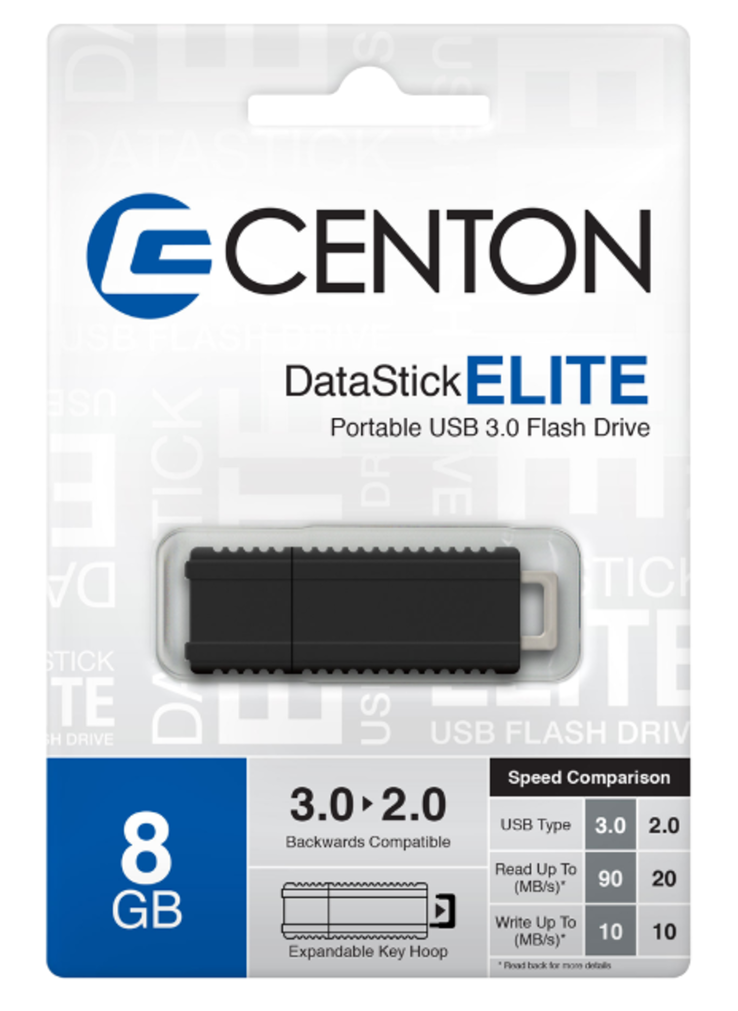 image of: Centon DataStick Elite USB 3.0 8GB Flash Drive
