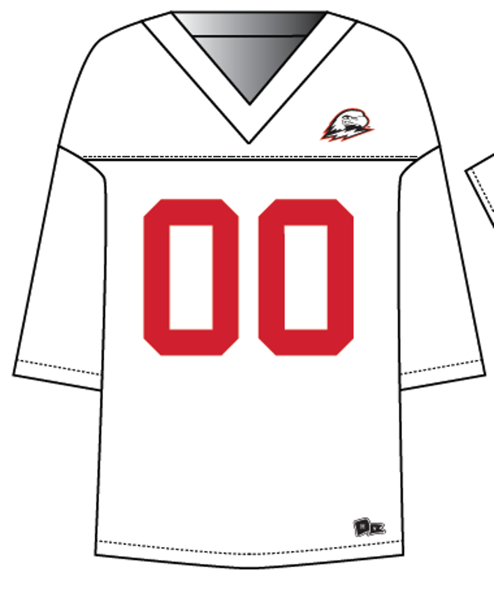 Product image 1 of 2 for HYPE& VICE OVERSIZED FOOTBALL TOP