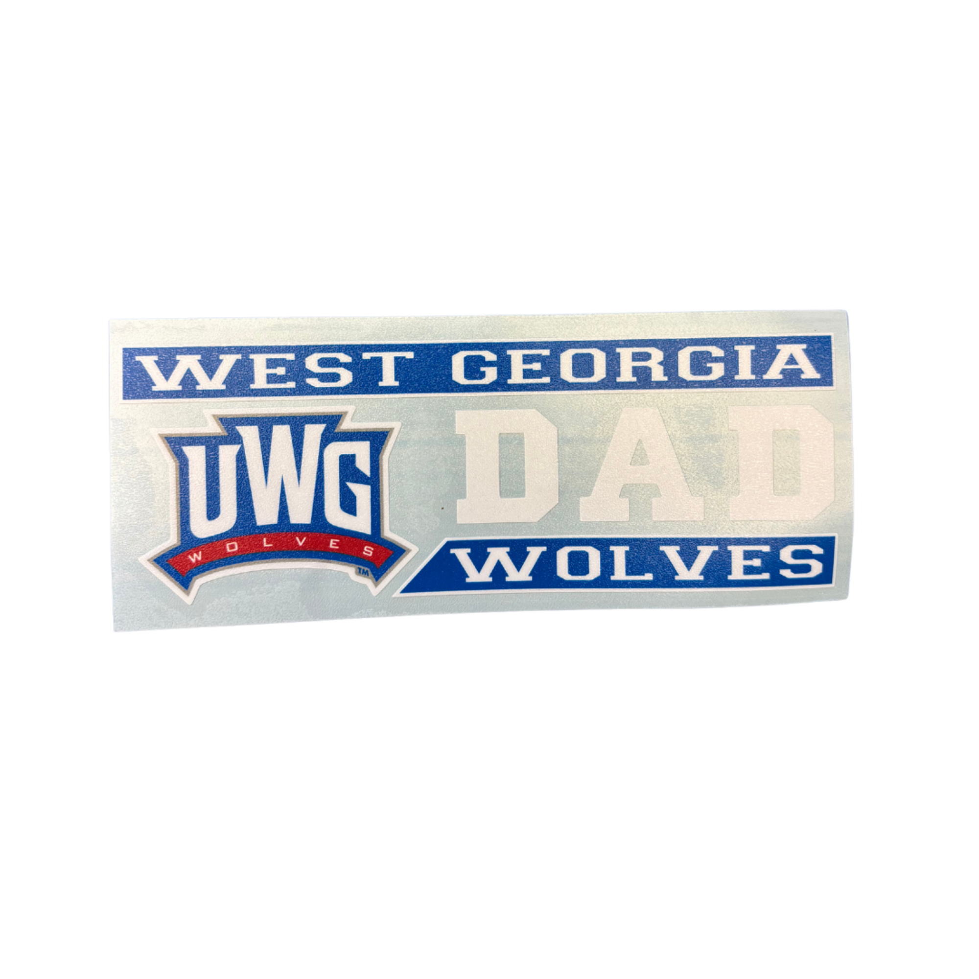 image of: ATHLETICS LOGO WEST GA DAD DECAL