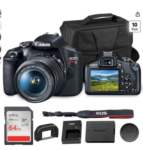 Art Camera Canon EOS 2000D Rebel T7; $654.80