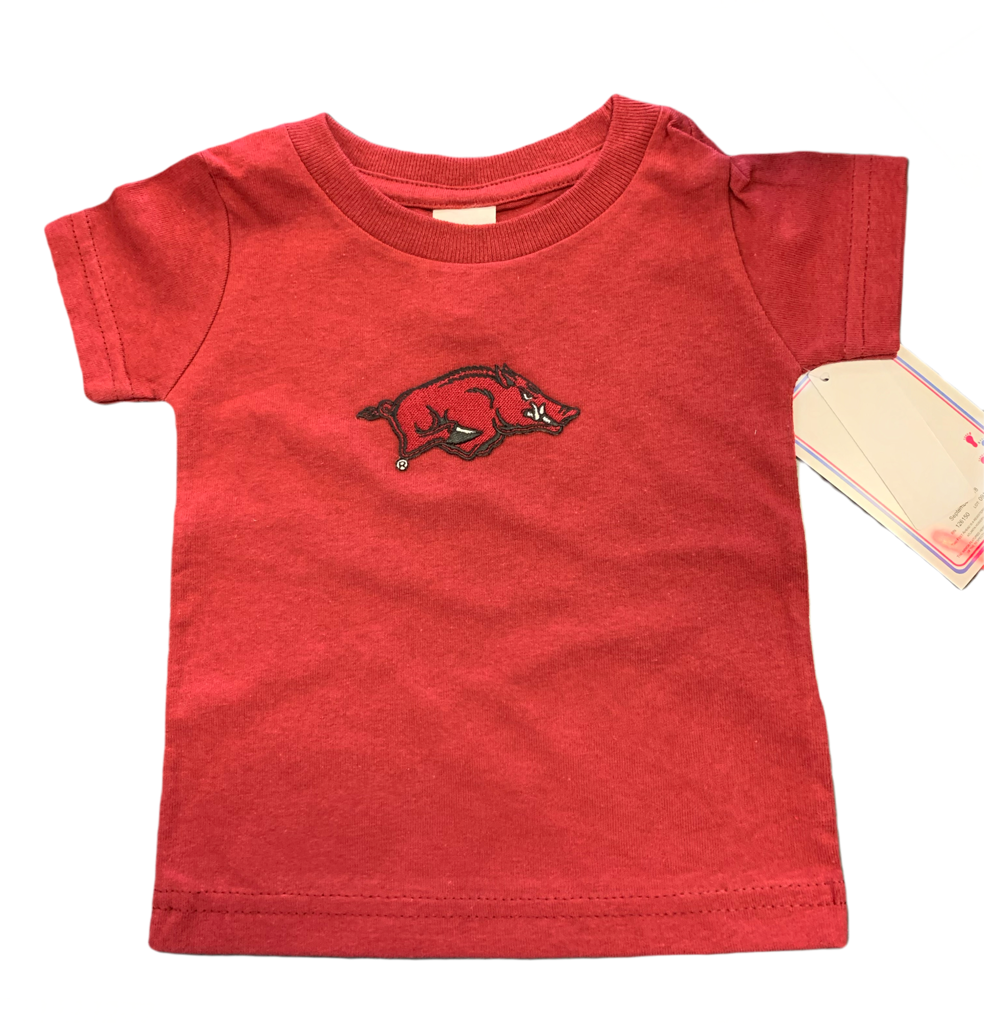 image of: Arkansas Razorbacks Youth Running Hog Tee Shirt - Crimson