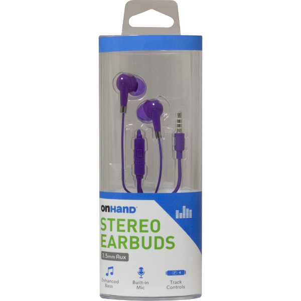 OnHand Stereo Earbuds; $12.99