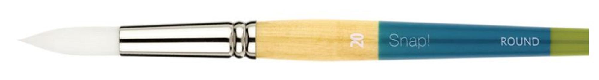 image of: Snap White Taklon Short Handle Brushes