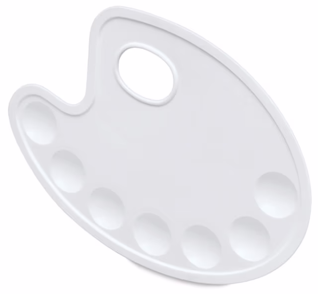Product image 1 of 1 for Richeson Oval Plastic Palette - Wells, Oval
