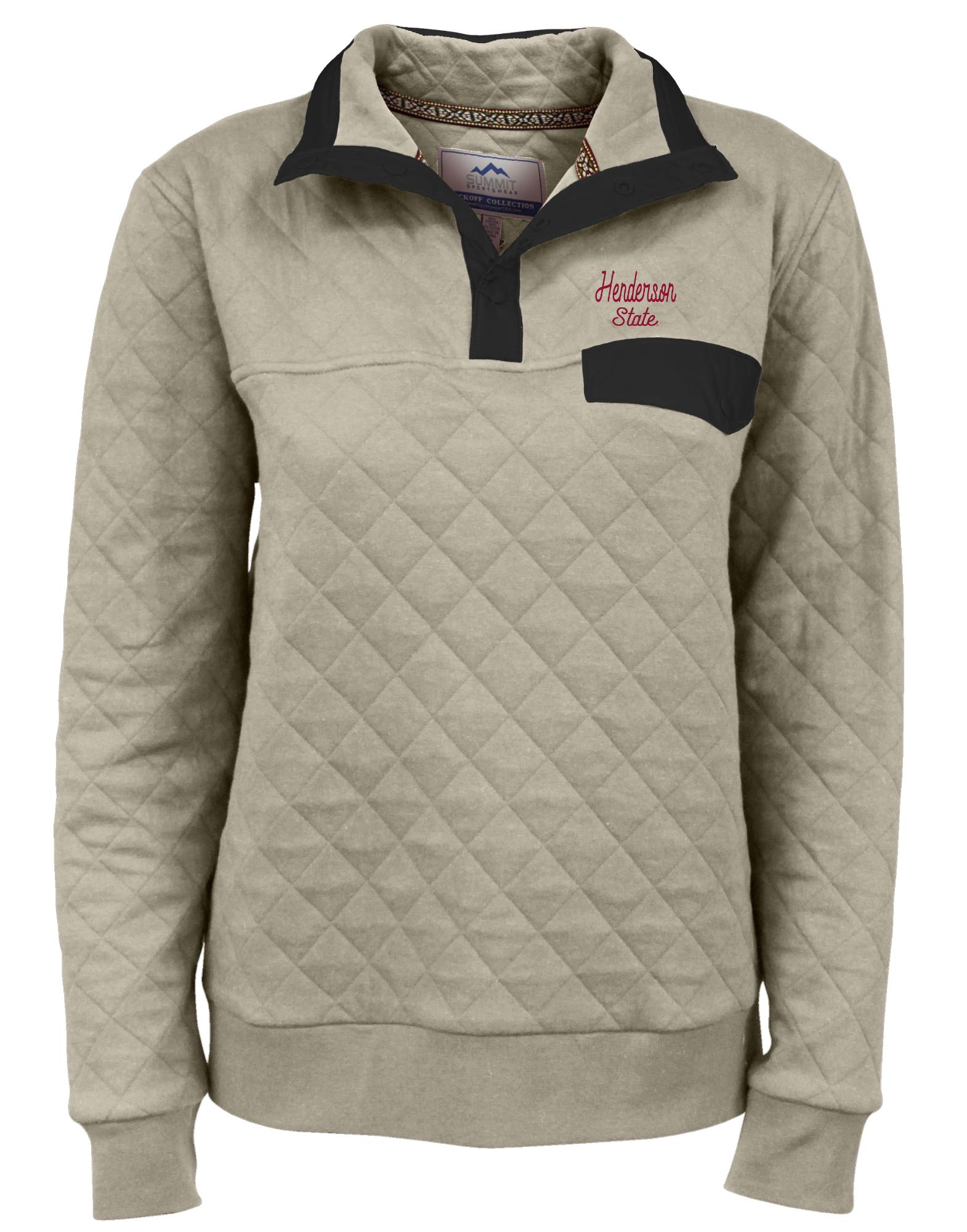 image of: Henderson State Quilted Snap Placket Pullover