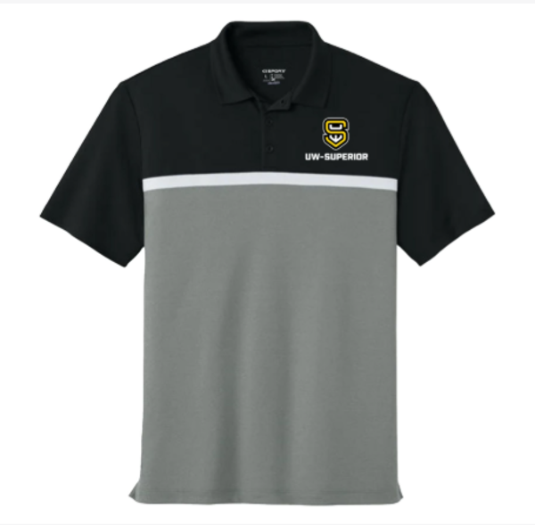 UWSU SS TRICOLOR POLO LC EMBD; $64.99