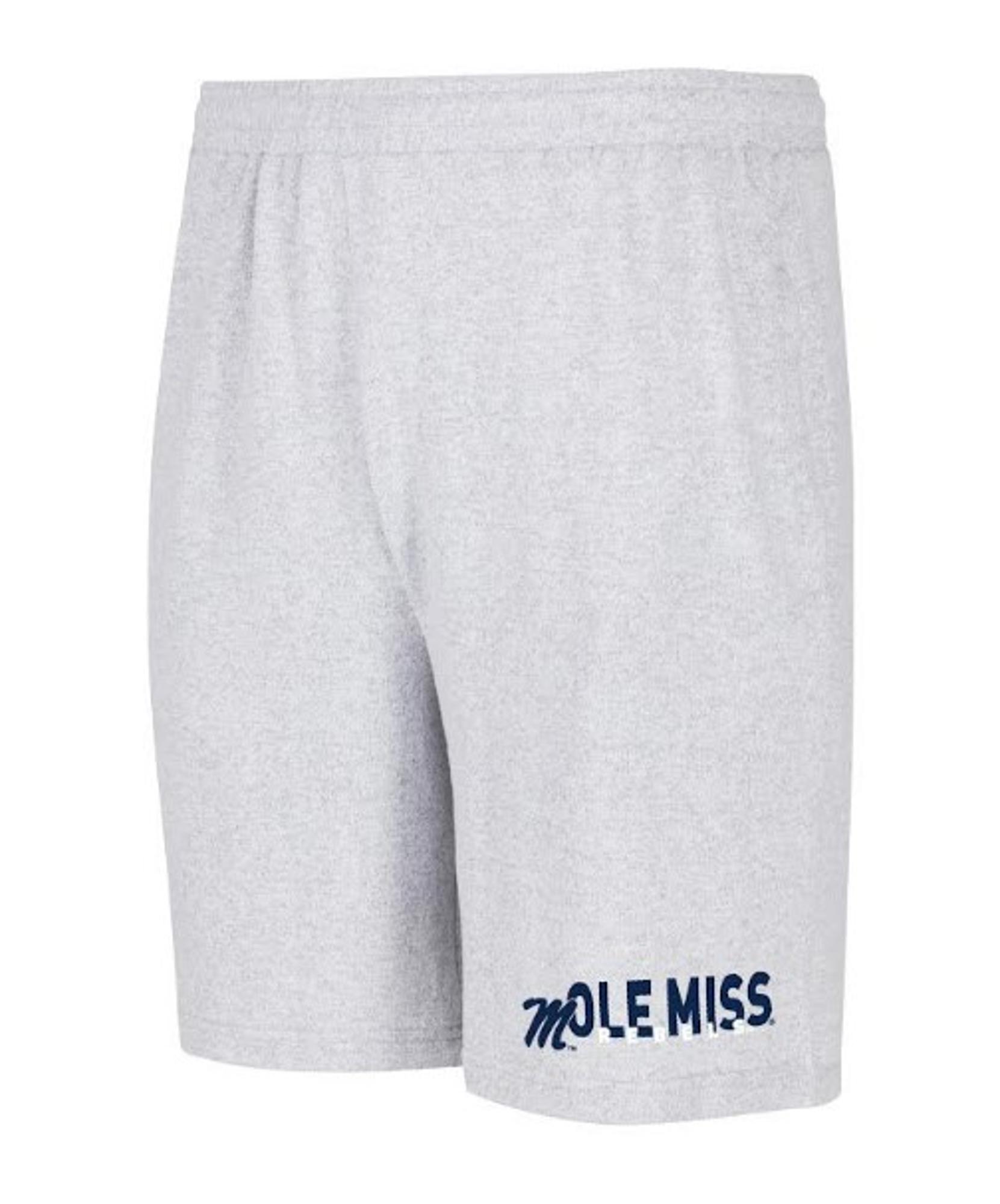image of: Ole Miss Cumulus Sweater Knit Shorts Light Gray