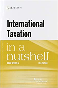Cover image for INTERNATIONAL TAXATION IN A NUTSHELL