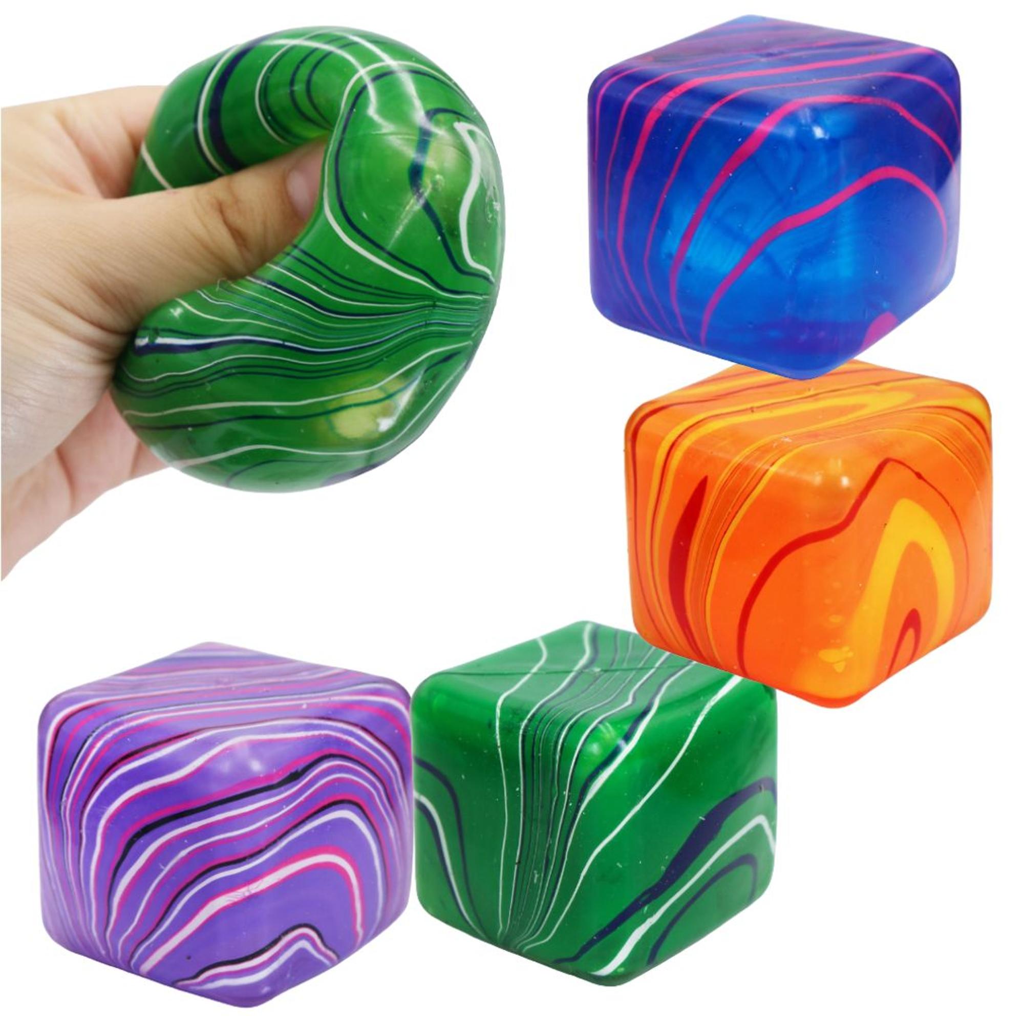 Product image 2 of 2 for Fidget Toy - Marbled Cube Squishy