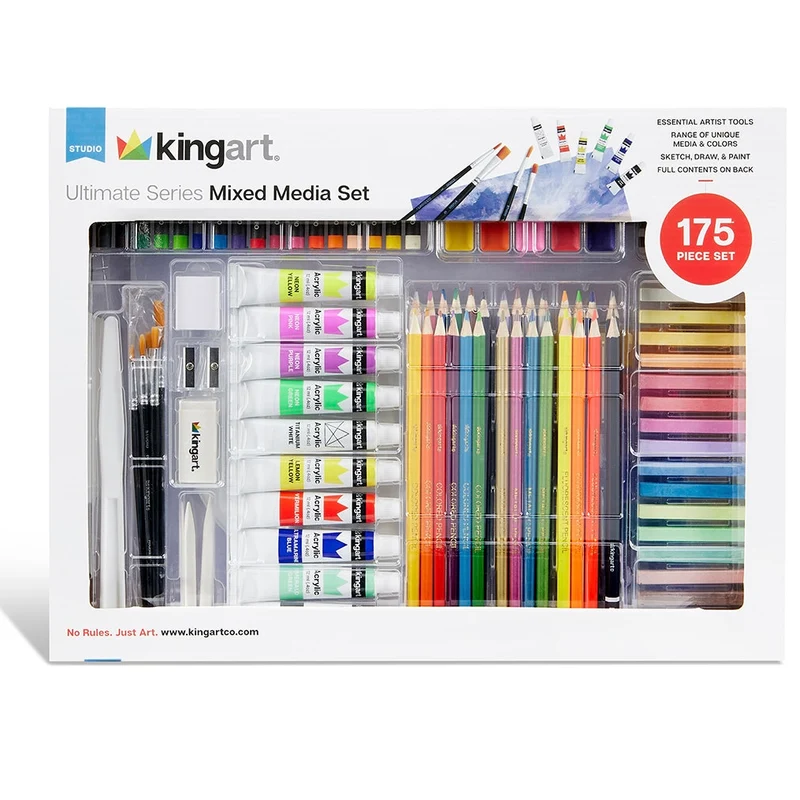 Product image 2 of 3 for KINGART Studio Mixed Media Art Set – 175 Pieces