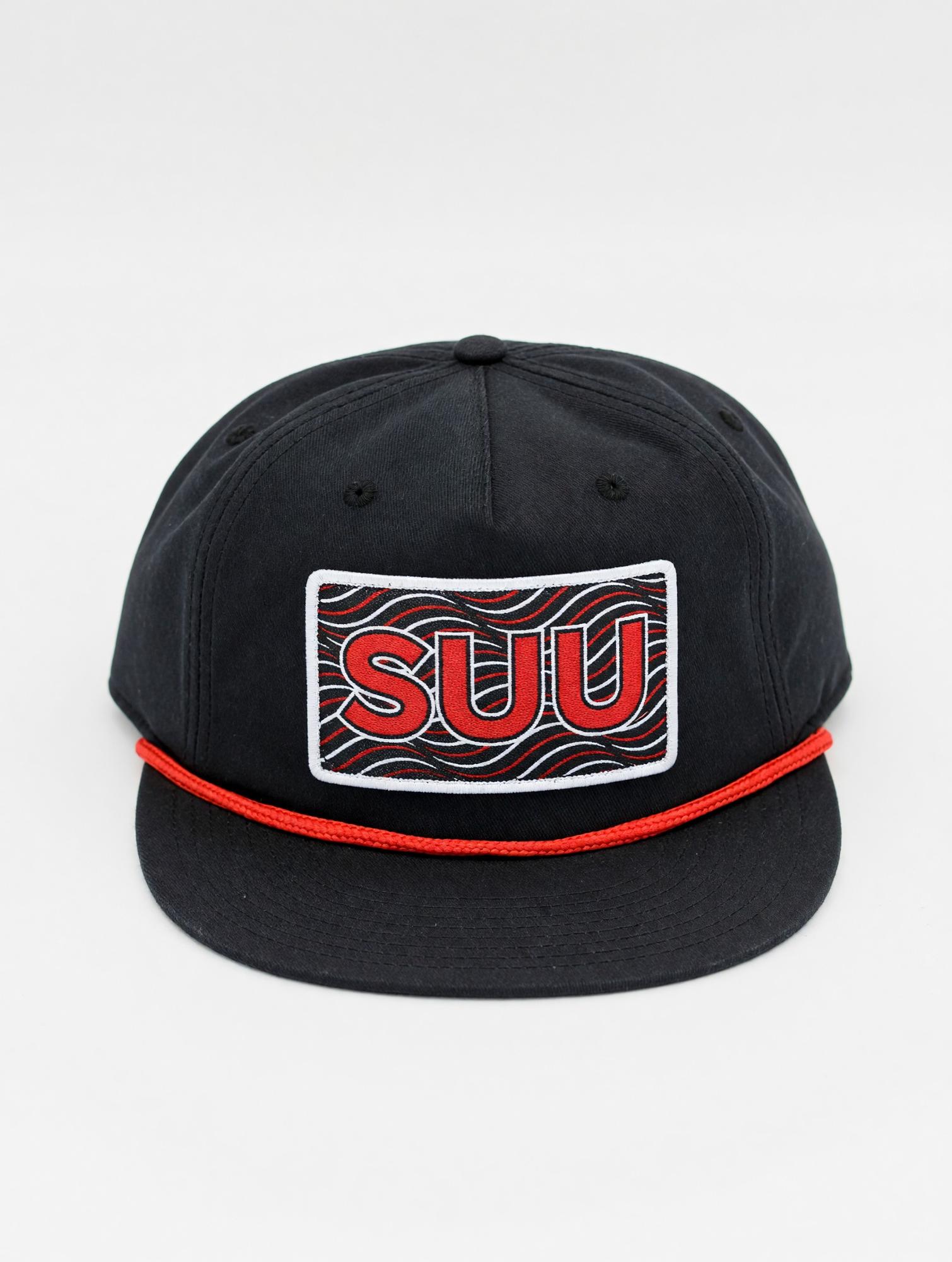 Product image 1 of 1 for MV Sport Black Southern Utah SUU Patch Rope Hat