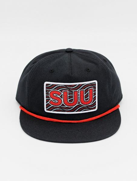 MV Sport Black Southern Utah SUU Patch Rope Hat; $25.99