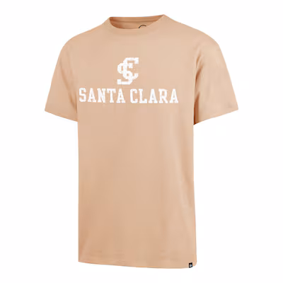 image of: Santa Clara Broncos 47 Brand Dusted Imprint River Short Sleeve Tee, Khaki