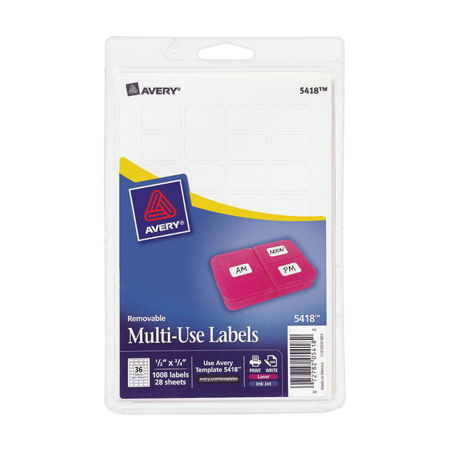 image of: Avery Removable Multi-Use Labels