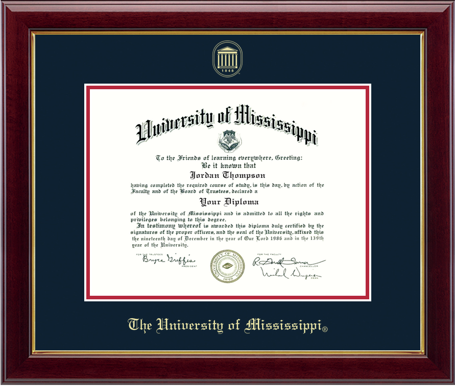 image of: Gold Embossed Diploma Frame in Gallery Gold