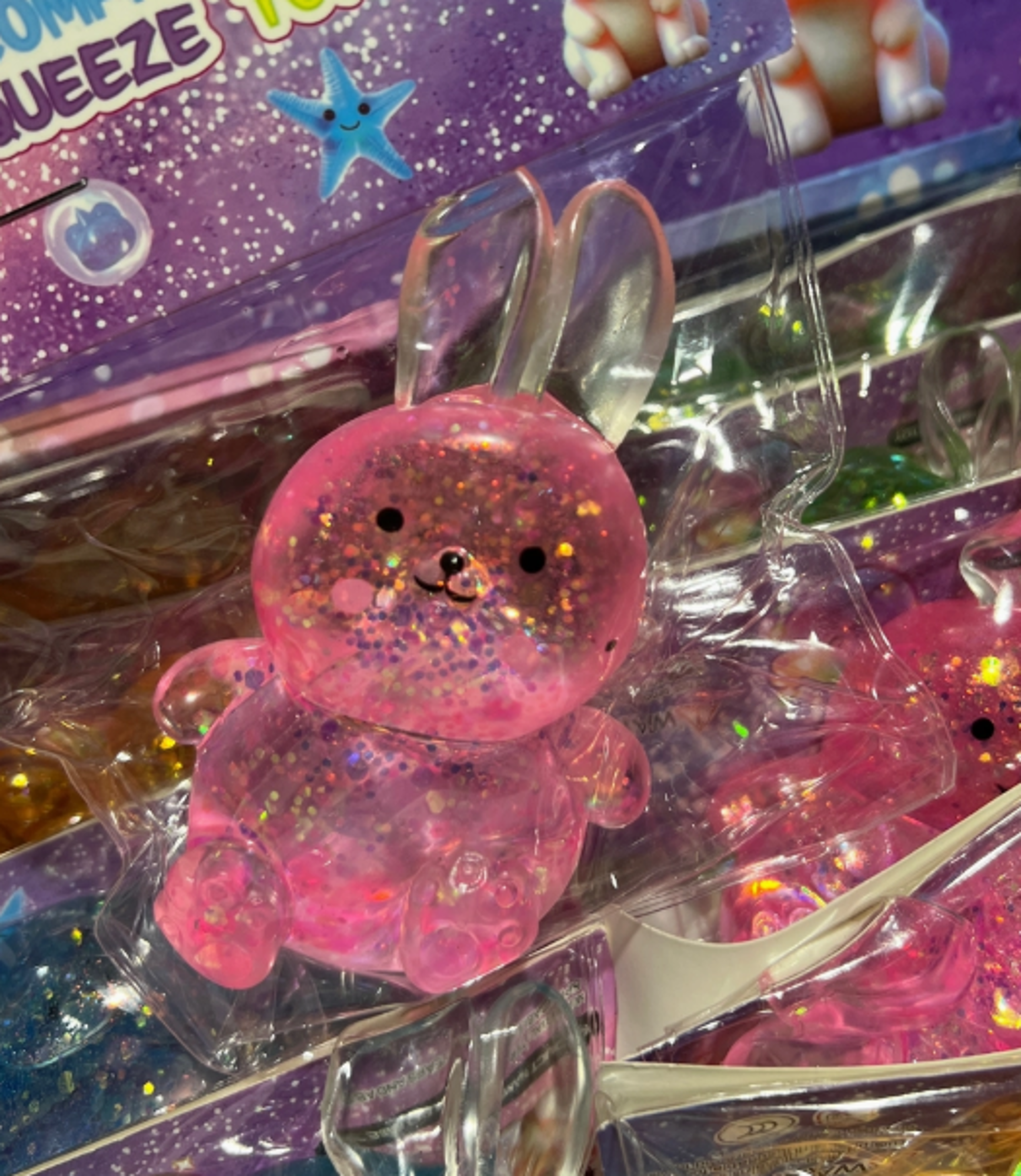 Product image 2 of 2 for Fidget Toys - Sugar Squeeze Glitter Bunny Squishy