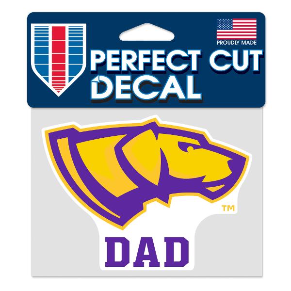UWSP Dog Head Dad 5x3.5" Decal; $7.98