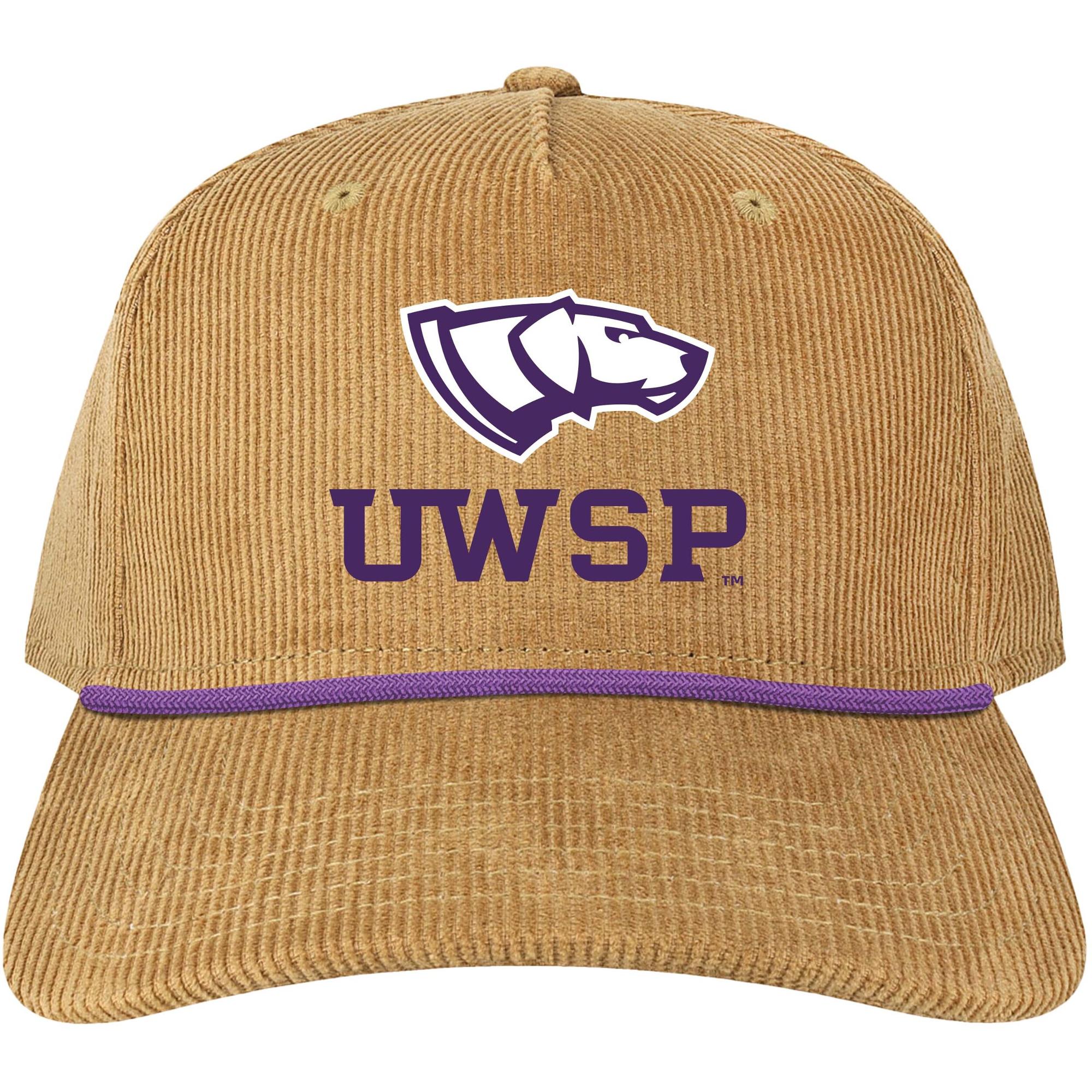 Product image 1 of 1 for UWSP Roadie Trucker Cap, Khaki Corduroy