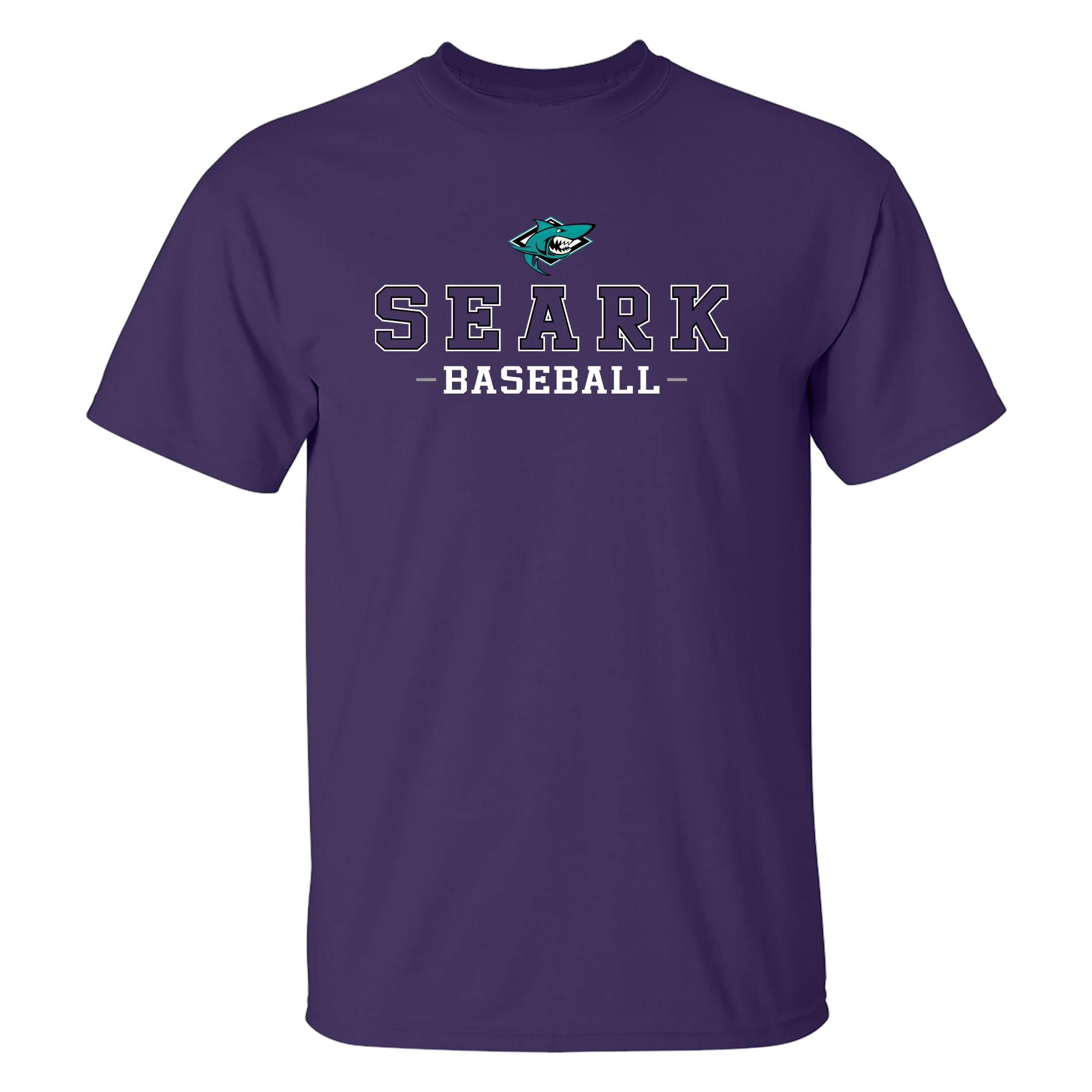 Product image 1 of 1 for Southeast Arkansas College Baseball Short Sleeve Tee, Purple