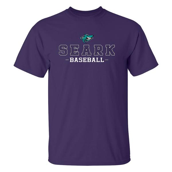 Southeast Arkansas College Baseball Short Sleeve Tee, Purple; $19.98